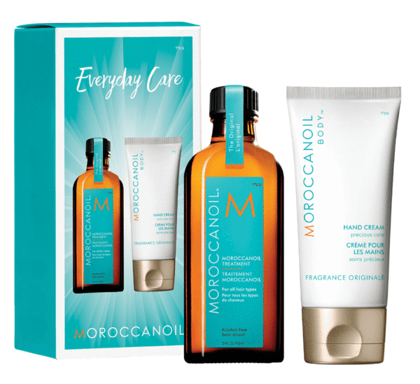 Moroccanoil Everyday Care 100ml Treatment and 75ml Hand Cream Duo