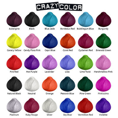 Crazy Colour Semi Permanent Hair Dye 100ml